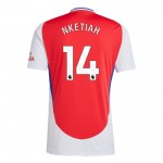 Günstige Fußballtrikots Arsenal Nketiah 14 Heimtrikot 2024-25 Kurzarm
